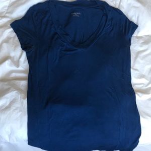 Dark blue v-neck